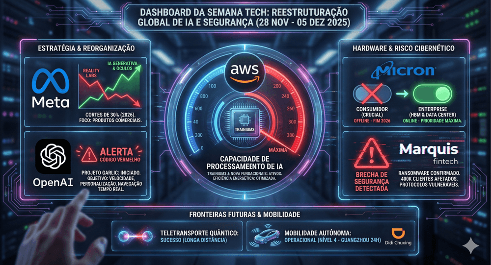 Inovação em IA e Mudanças no Hardware: O Resumo Tecnológico da Semana