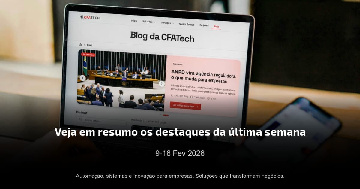 Resumo da Semana: 9 a 16 de Fevereiro de 2026