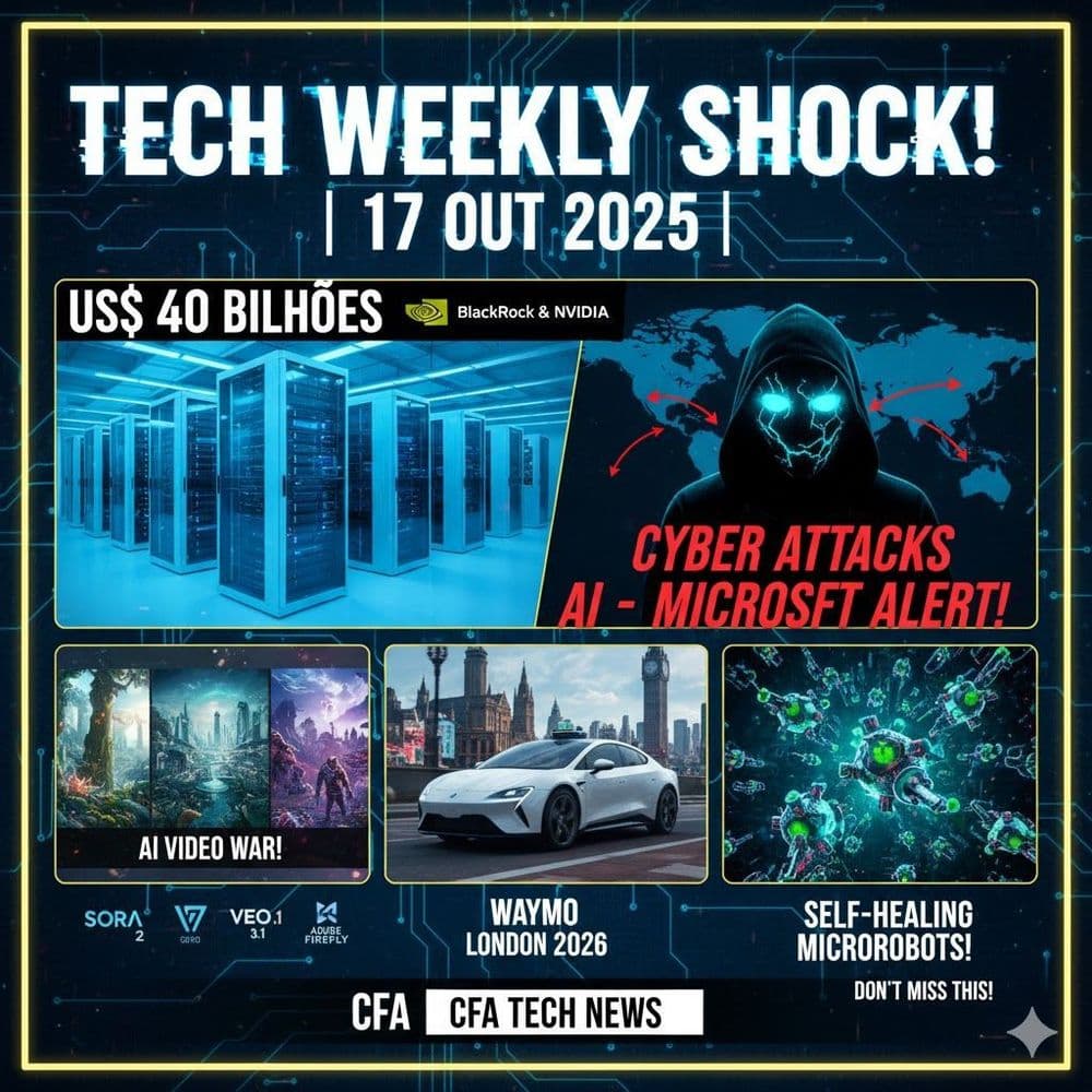 Destaques Tecnológicos da Semana: IA, Cibersegurança e Infraestrutura (17/10/25)