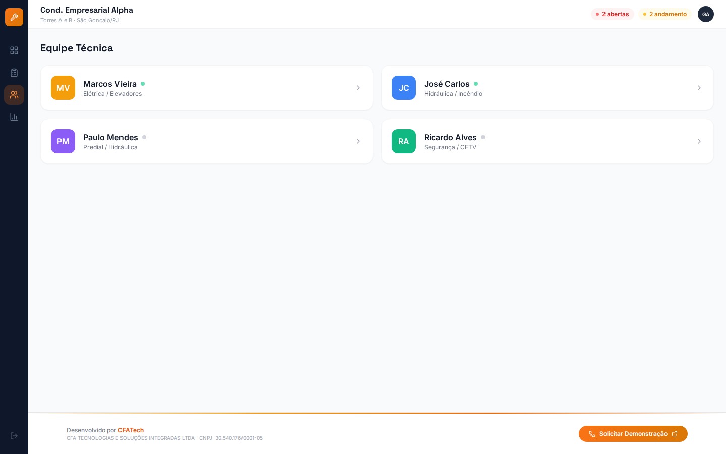 Imagem 2 do projeto FacilitaOS — Sistema de Ordens de Serviço e Facilities