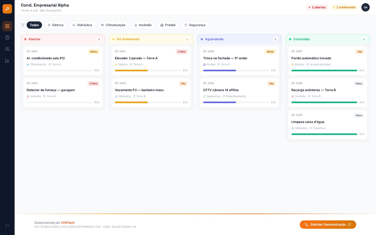 Imagem 5 do projeto FacilitaOS — Sistema de Ordens de Serviço e Facilities